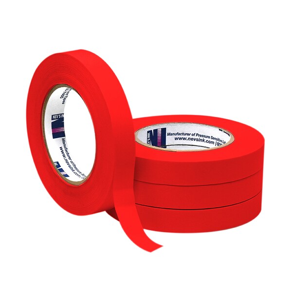 3/4" wide x 60yd Red Labeling Tape